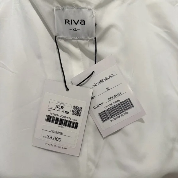 NWT Riva White Double-Breasted Sleeveless Trench Dress - Picture 6 of 14
